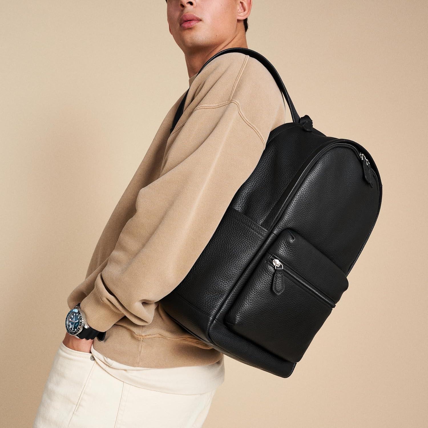 imageFossil Buckner Leather BackpackNew Buckner Black
