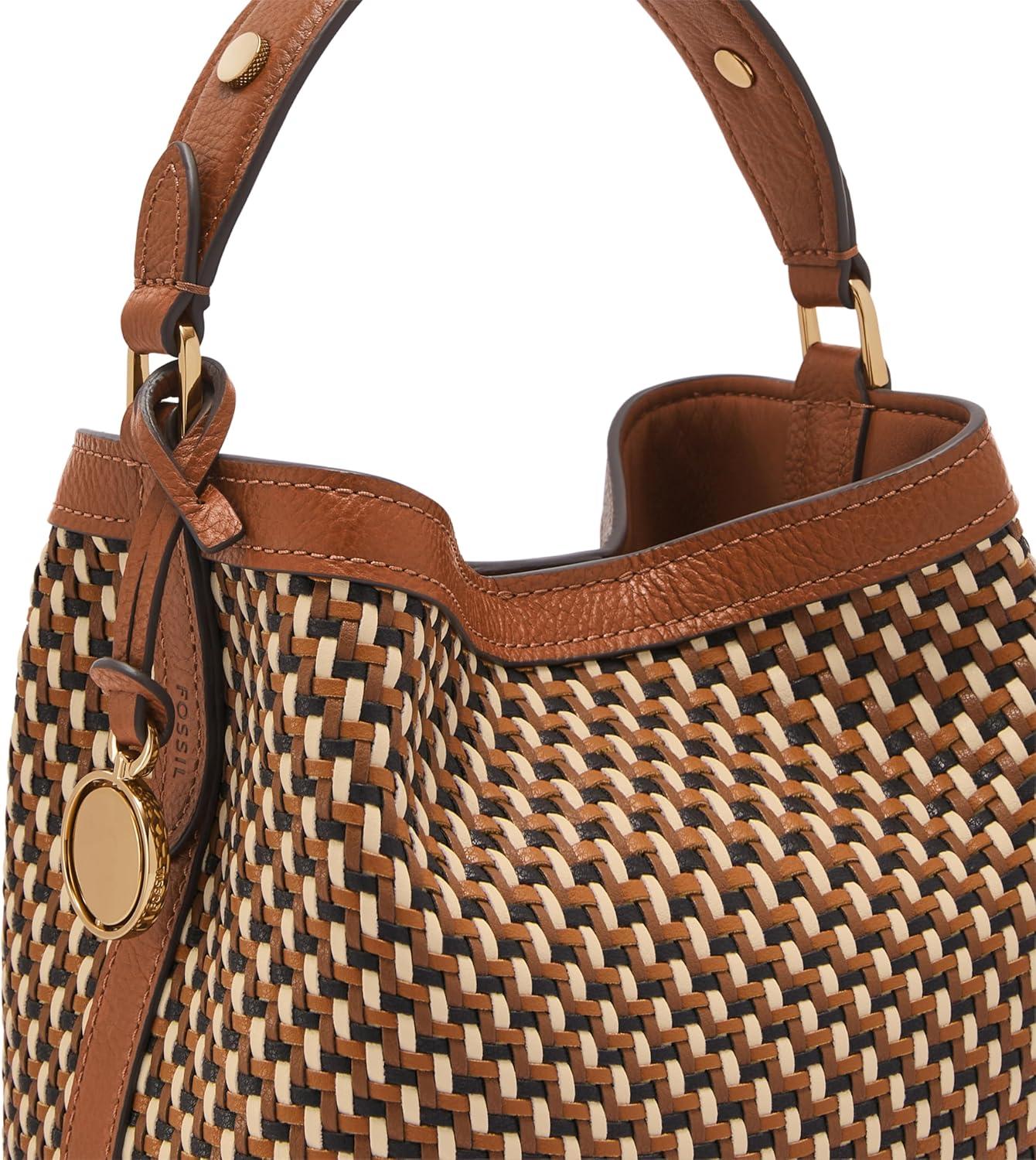 imageFossil Jessie Small Bucket Crossbody BagNeutral Woven