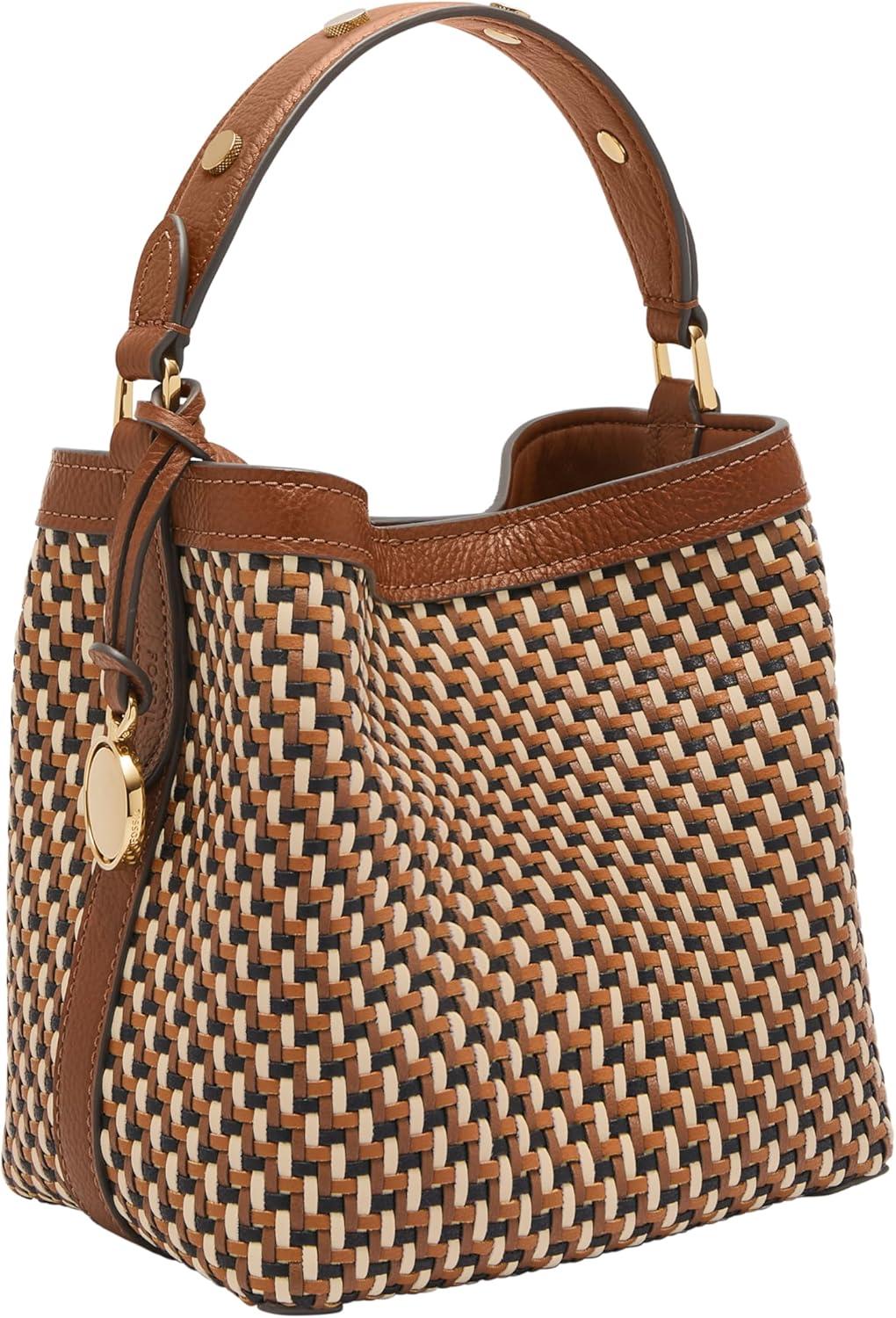 imageFossil Jessie Small Bucket Crossbody BagNeutral Woven