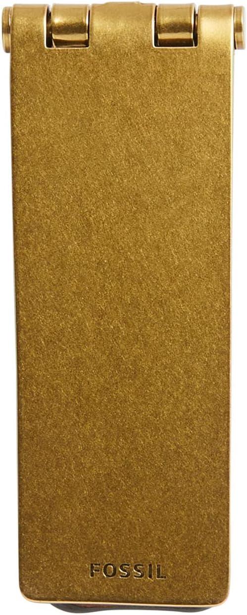 imageFossil Leather Leather Wrapped Hinged Money ClipBrown