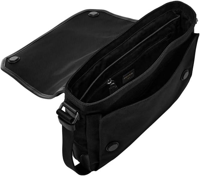 imageFossil Leather or Fabric Courier Messenger Bag for MenBlack