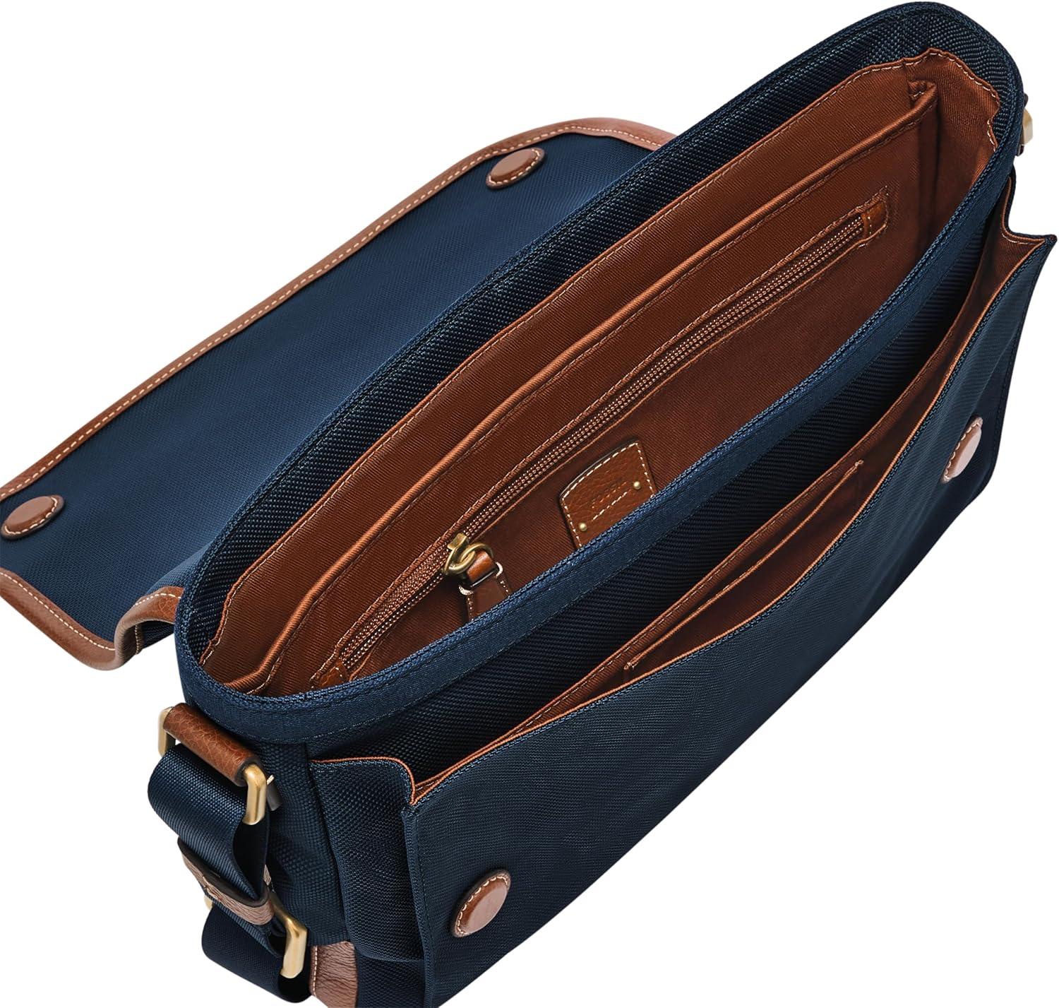 imageFossil Leather or Fabric Courier Messenger Bag for MenHayes Mink