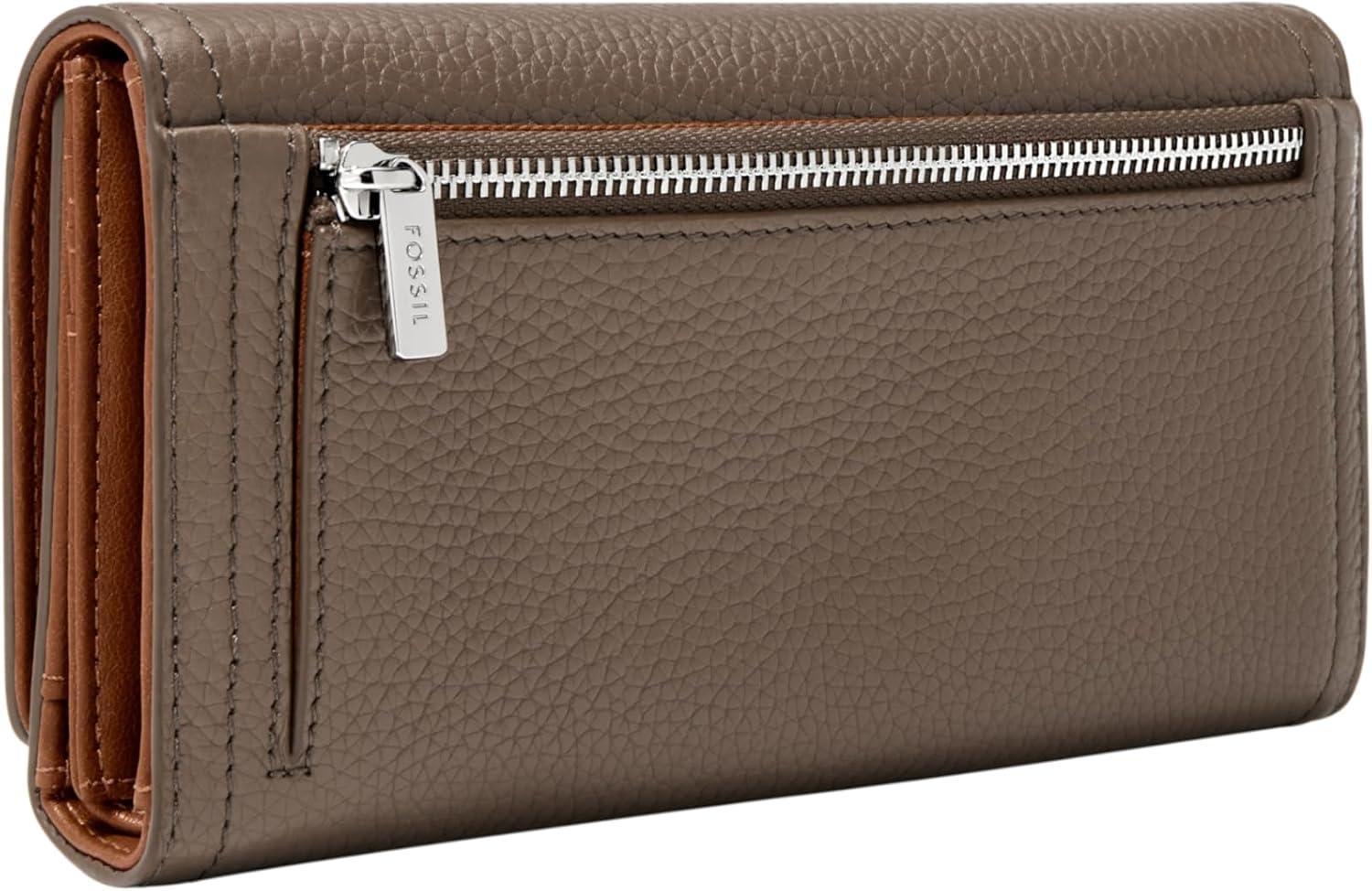 imageFossil Logan Flap Clutch Wallet Smoke