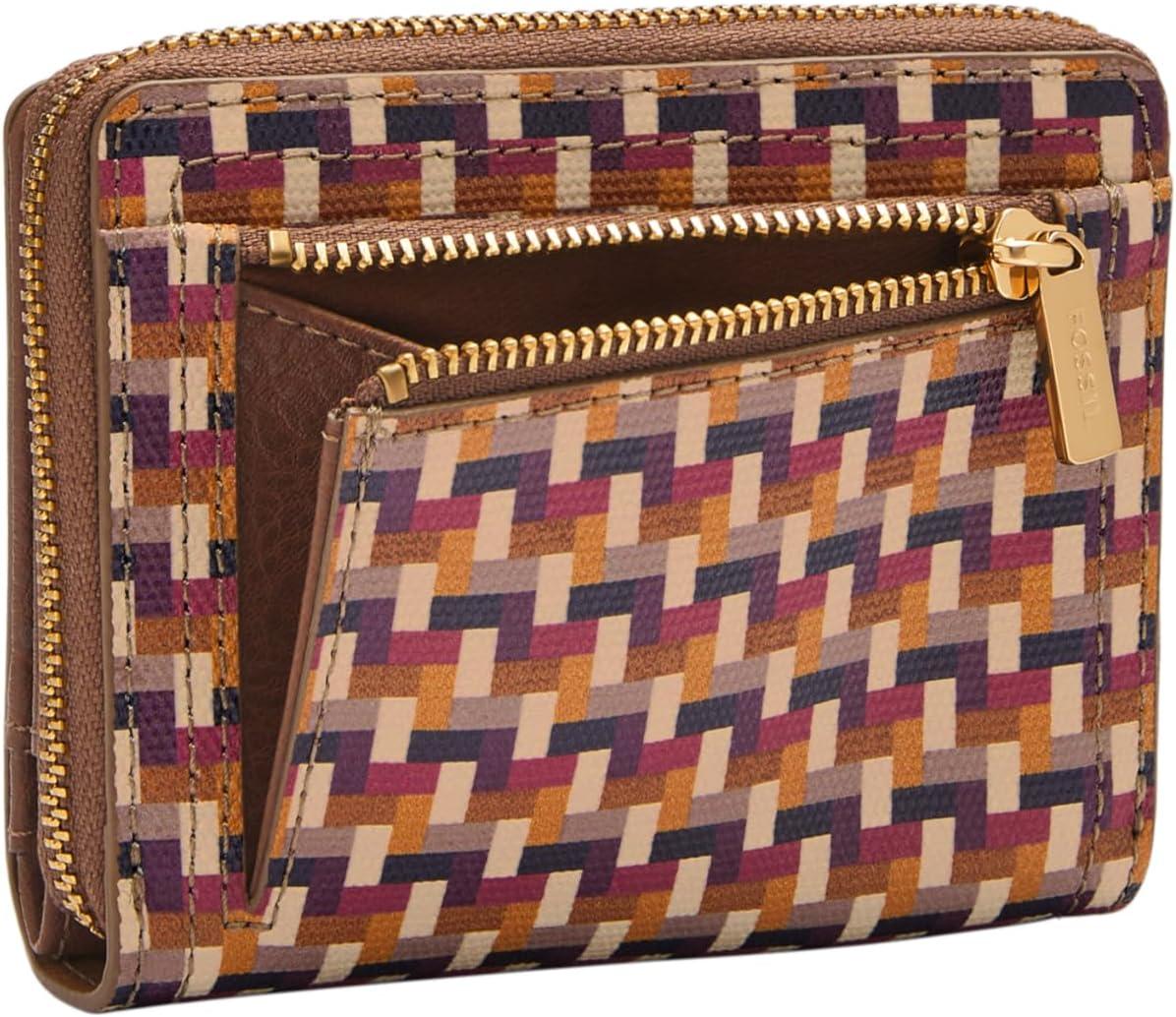 imageFossil Logan Multifunction Bifold Wallet NebulaMulti Woven Print