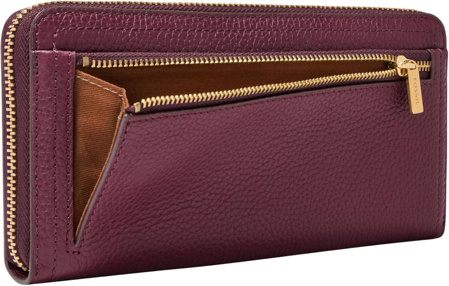 imageFossil Logan Zip Around Clutch Wallet NebulaBerry