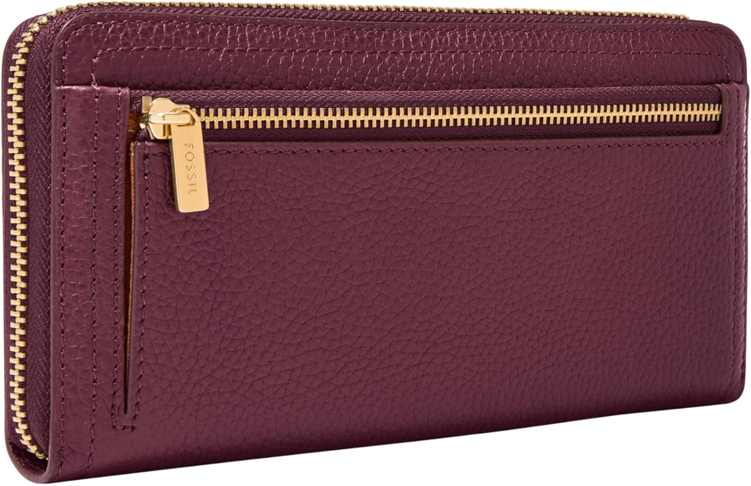 imageFossil Logan Zip Around Clutch Wallet NebulaBerry