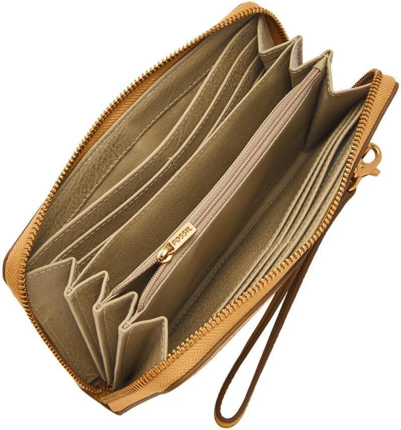 imageFossil Logan Zip Around Clutch Wallet NebulaOchre