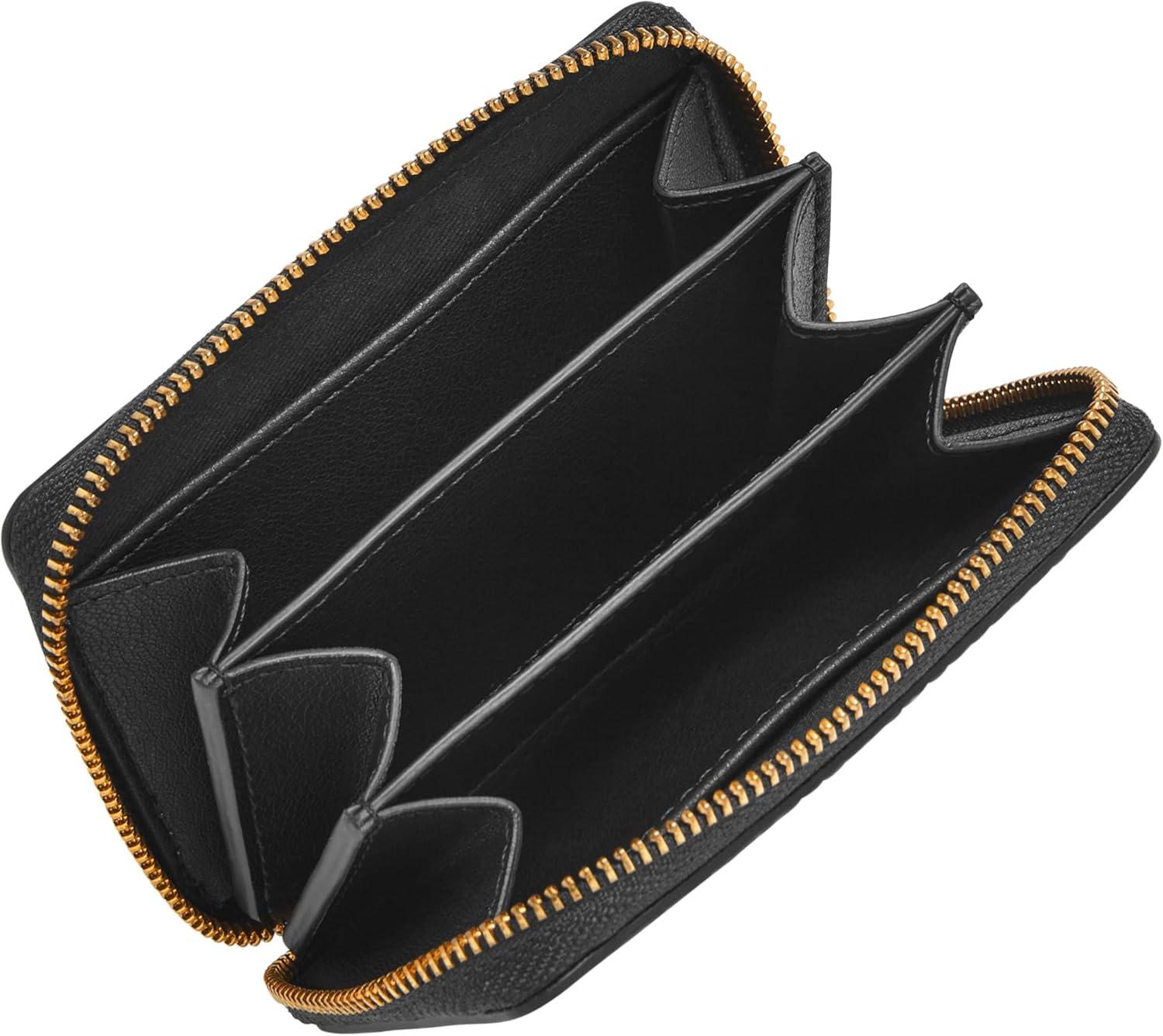 imageFossil Logan Zip Card Case Black with KeychainBlack