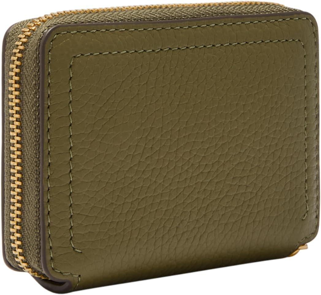 imageFossil Logan Zip Card Case Black with KeychainDesert Olive