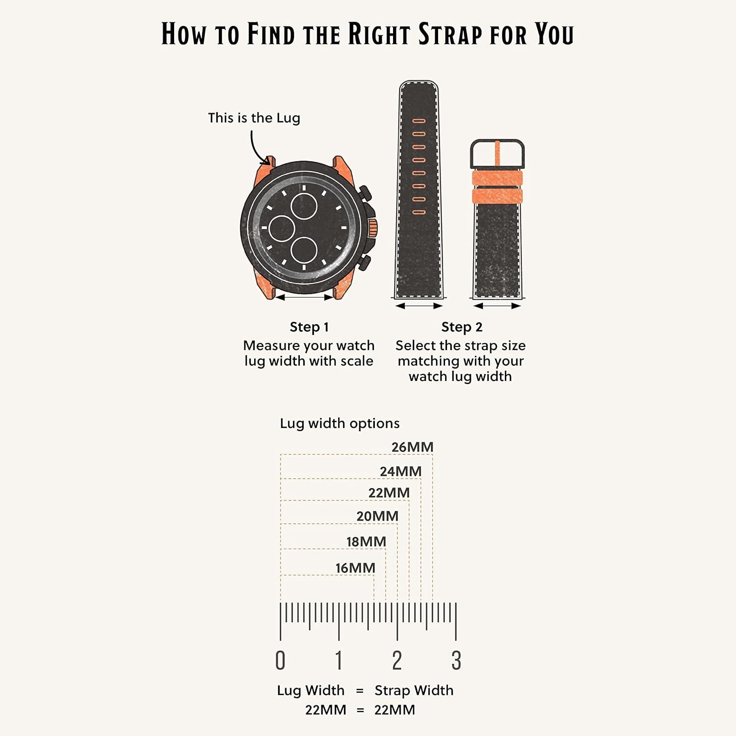 imageFossil Mens 22mm Dark Brown LiteHide Leather Watch BandSmoke Mesh