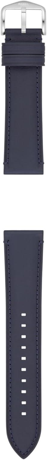imageFossil Mens 22mm Navy LiteHide Leather Watch Band