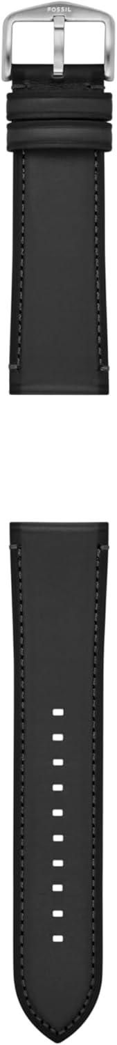 imageFossil Mens 24mm Black LiteHide Leather Watch Band