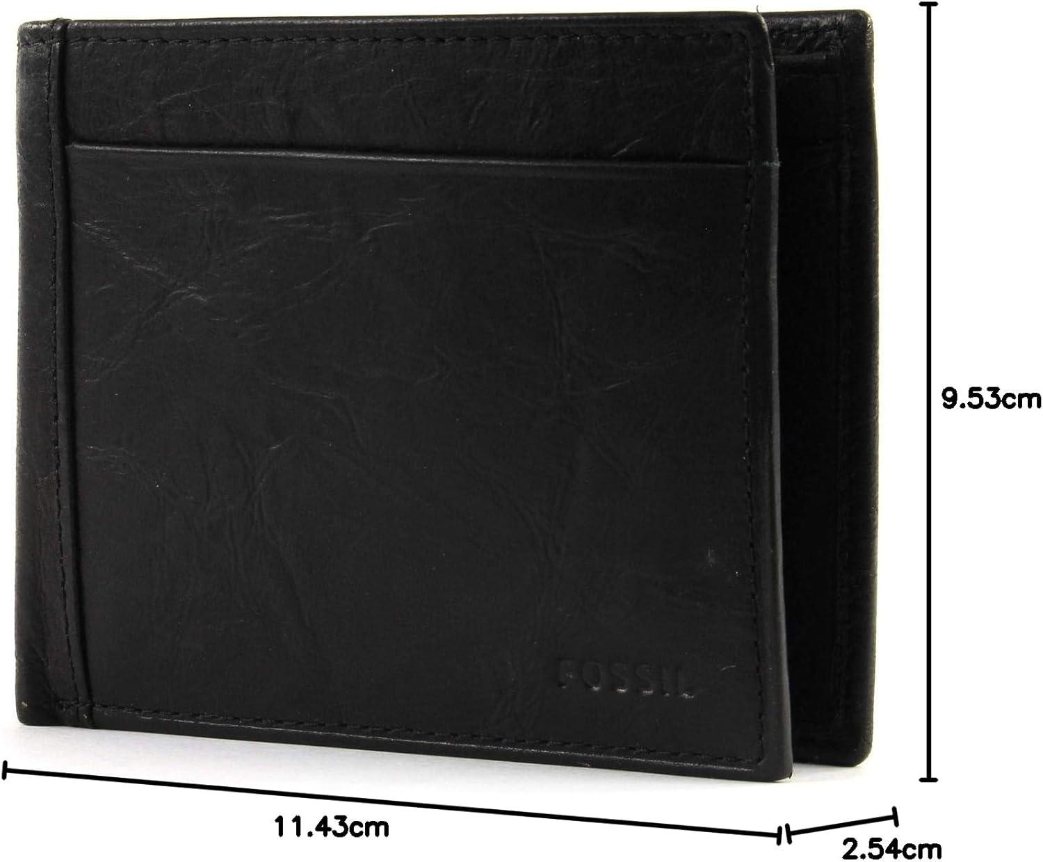 imageFossil Mens Bifold Coin Pocket WalletNeel Black