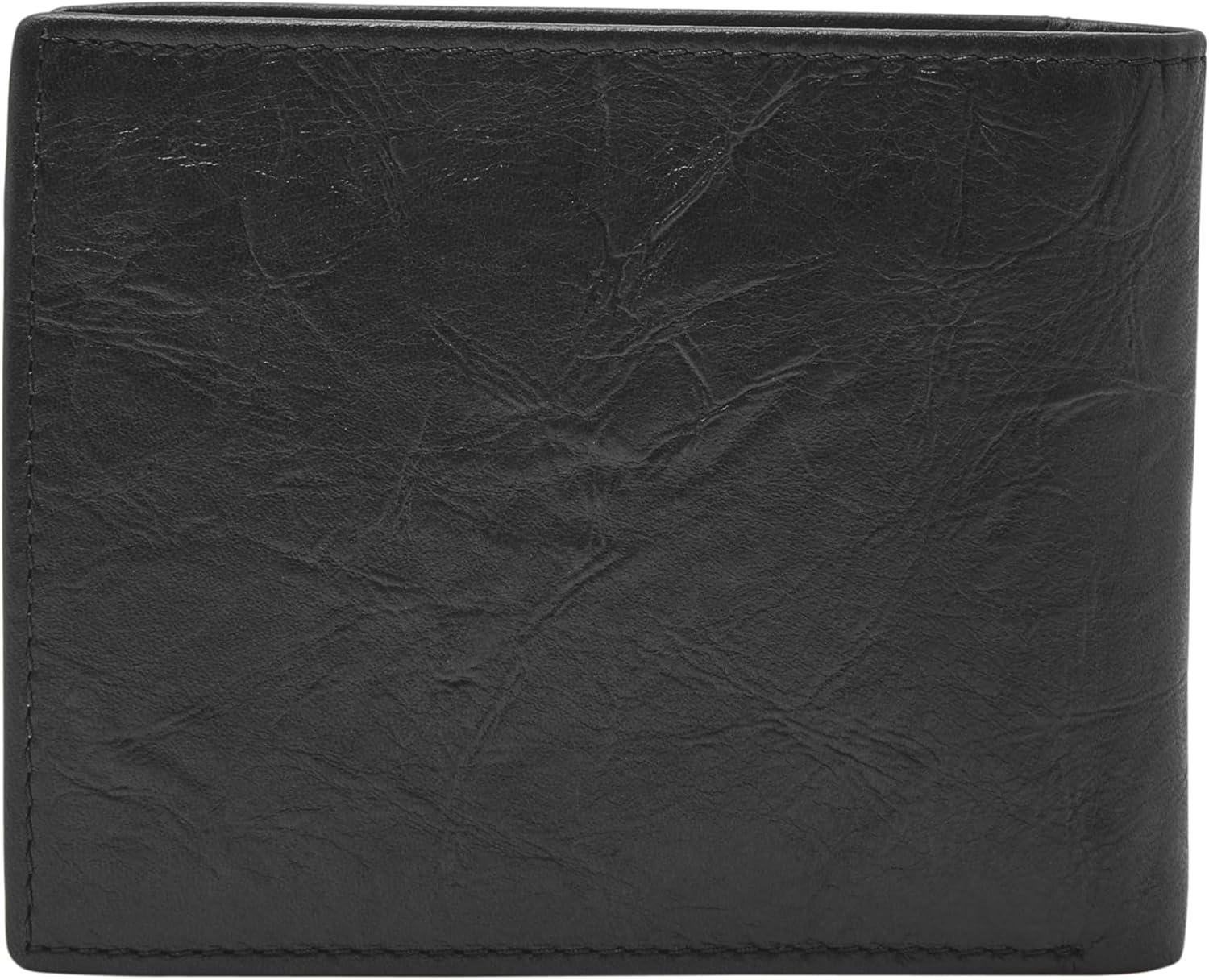 imageFossil Mens Bifold Coin Pocket WalletNeel Black