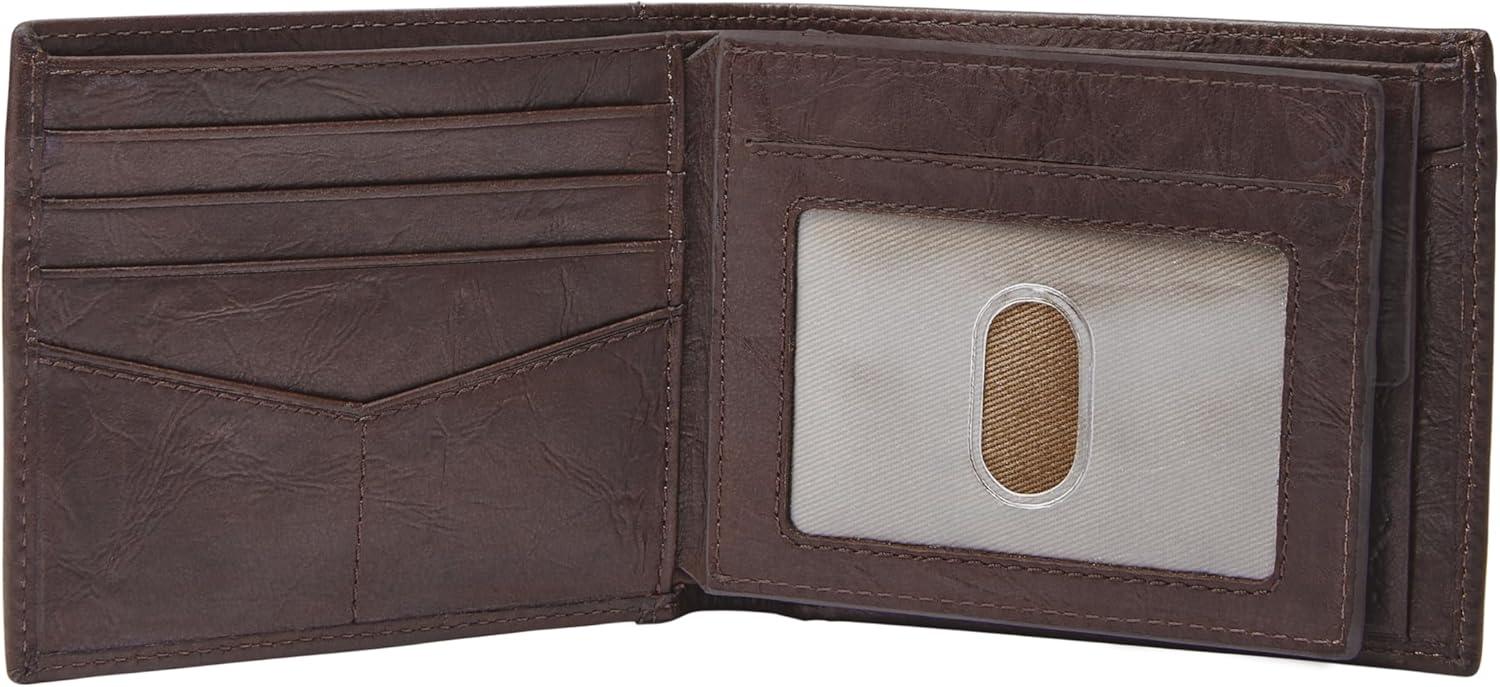 imageFossil Mens Bifold Coin Pocket WalletNeel Brown
