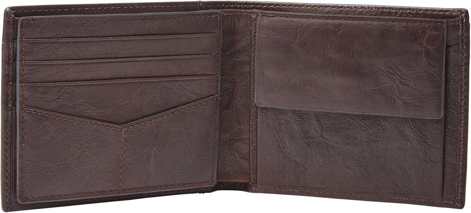 imageFossil Mens Bifold Coin Pocket WalletNeel Brown