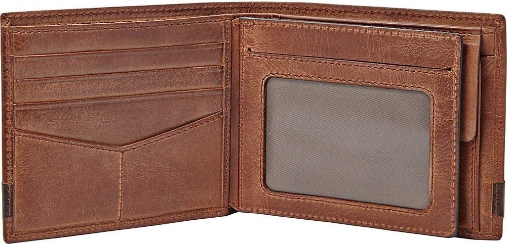 imageFossil Mens Bifold Coin Pocket WalletQuinn Black