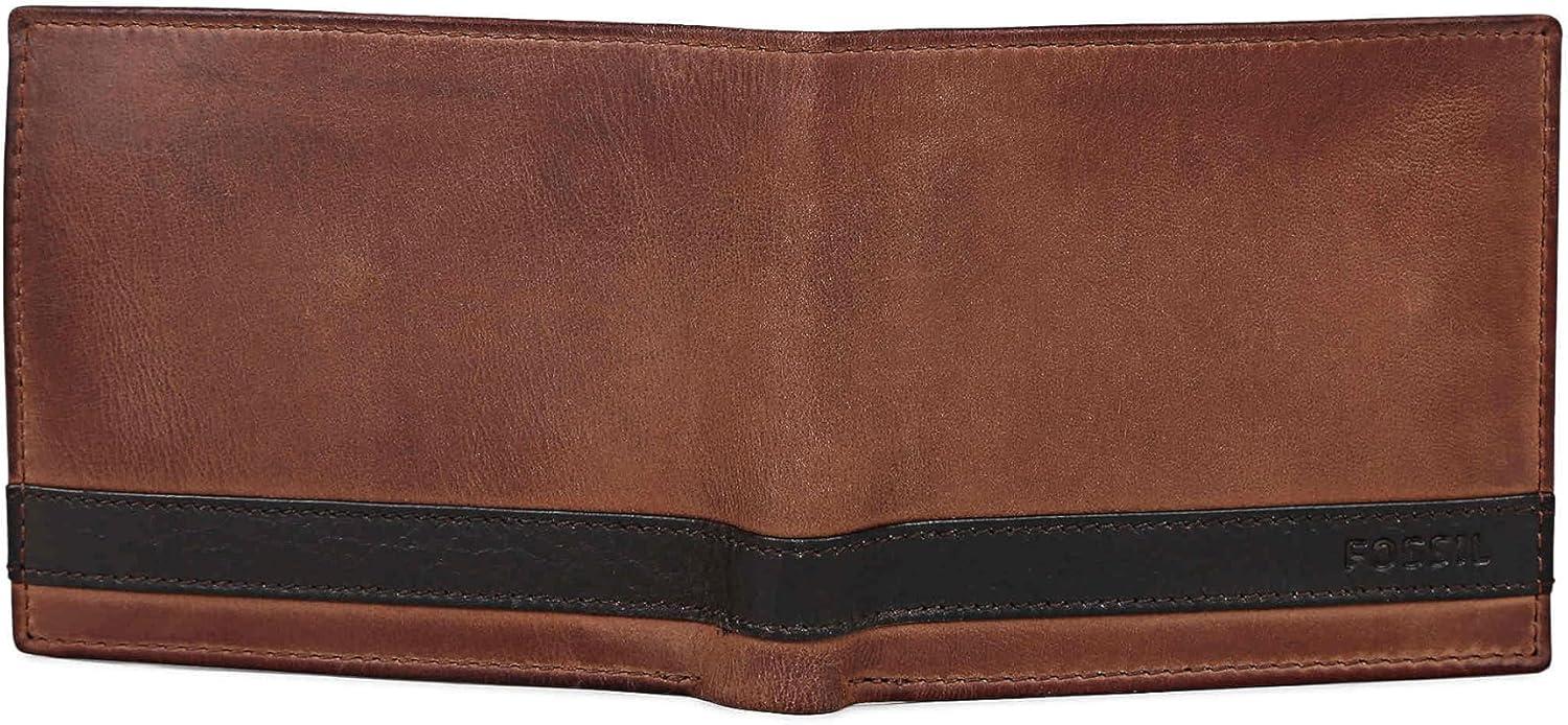 imageFossil Mens Bifold Coin Pocket WalletQuinn Brown