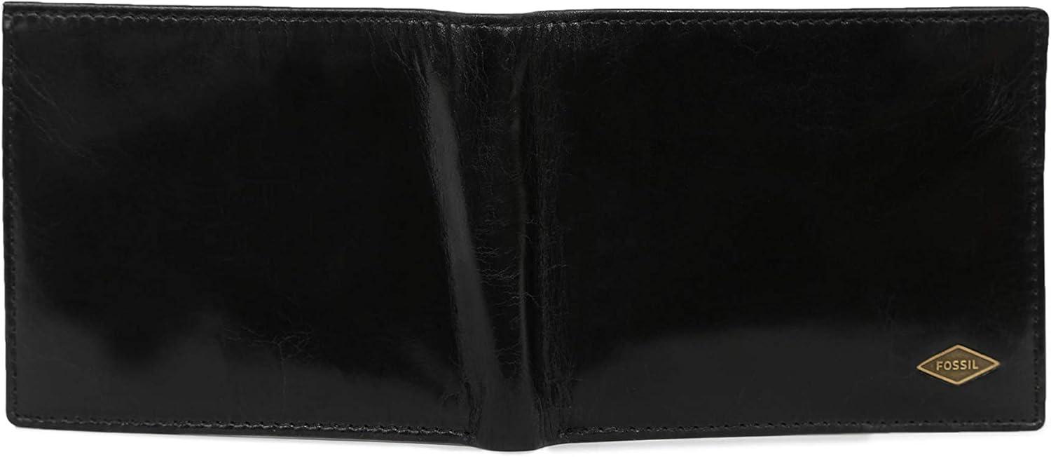 imageFossil Mens Bifold Passcase WalletBlack