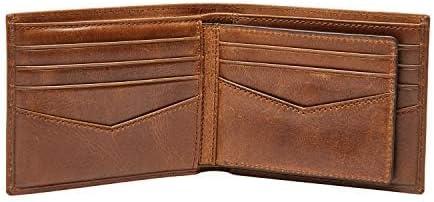 imageFossil Mens Bifold Passcase WalletBrown