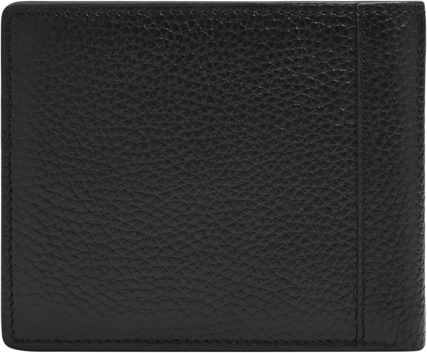 imageFossil Mens Bifold Passcase WalletHuntington Black