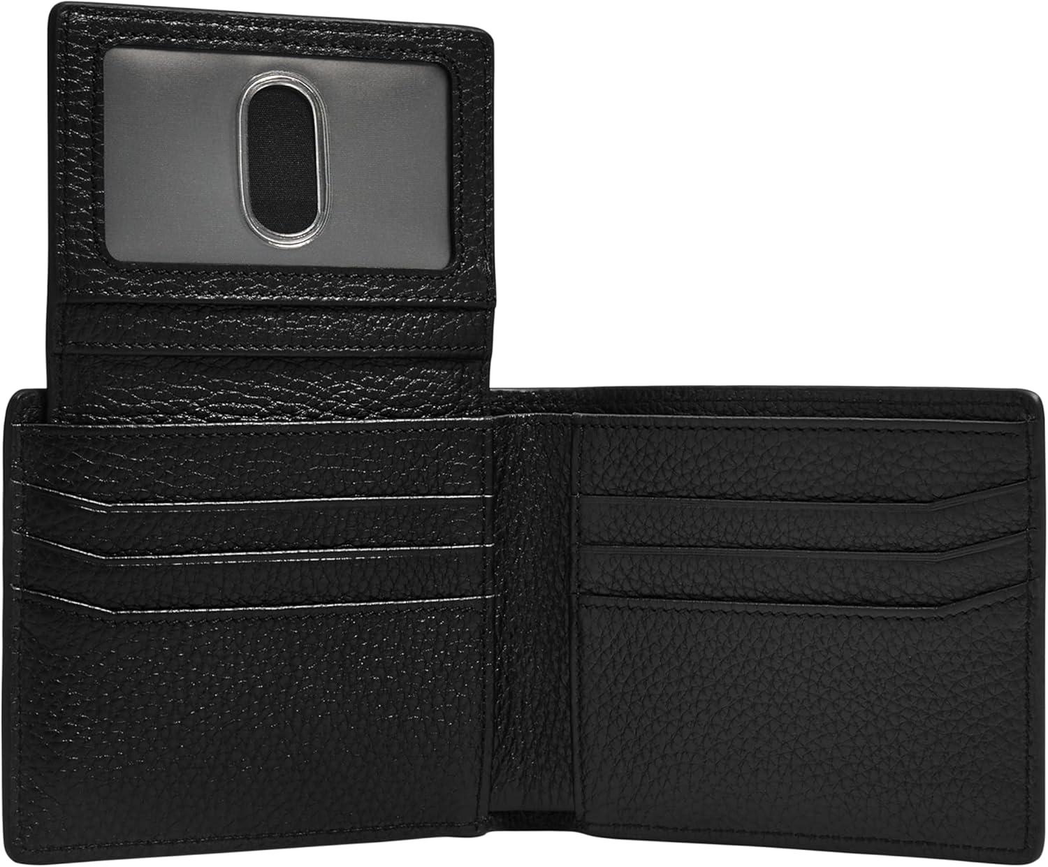 imageFossil Mens Bifold Passcase WalletHuntington Black