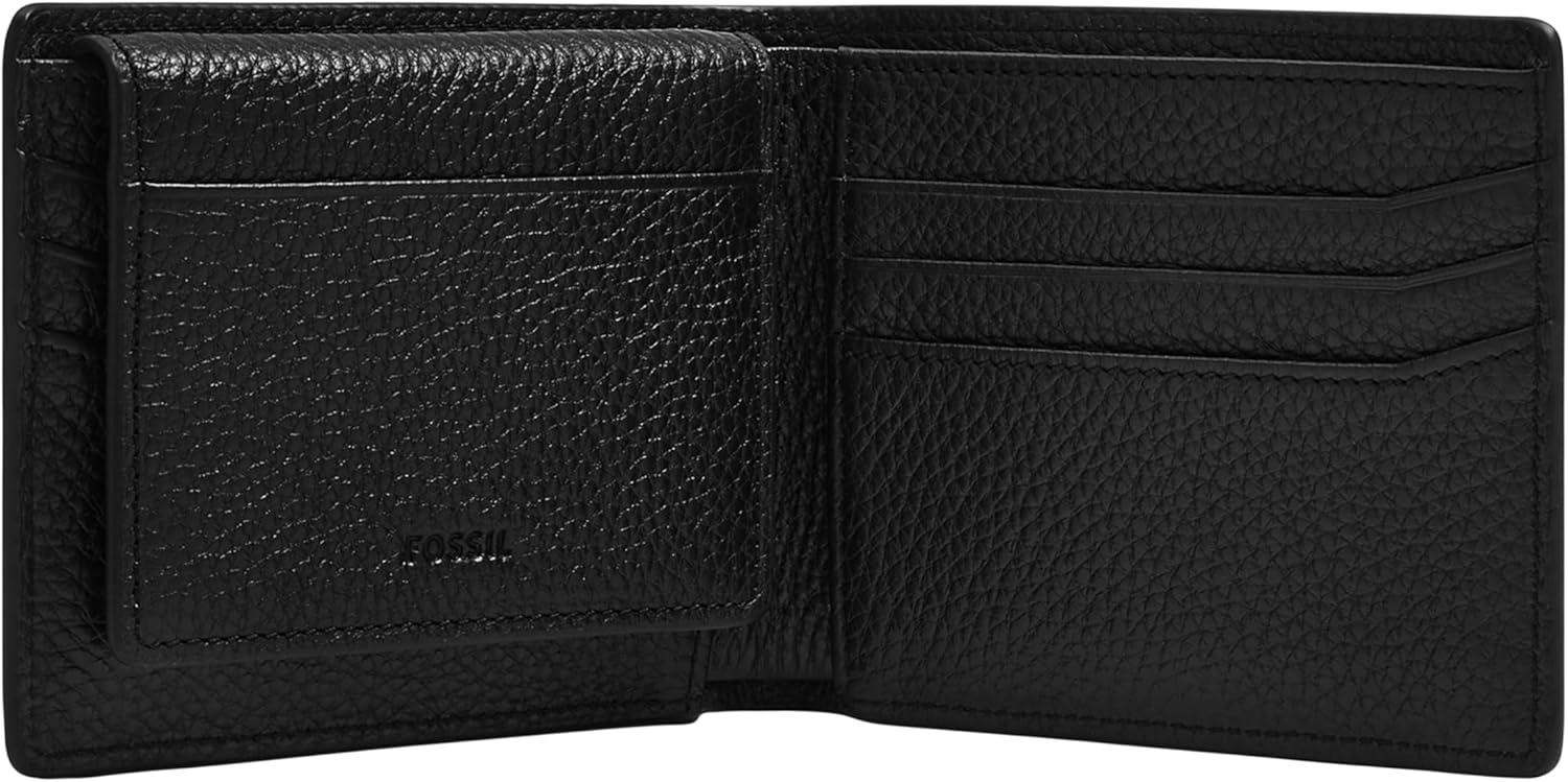 imageFossil Mens Bifold Passcase WalletHuntington Black