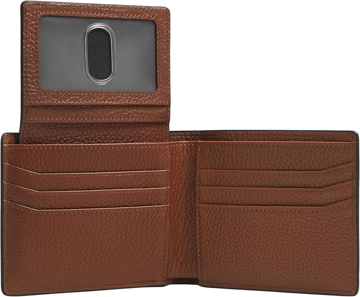 imageFossil Mens Bifold Passcase WalletHuntington Brown
