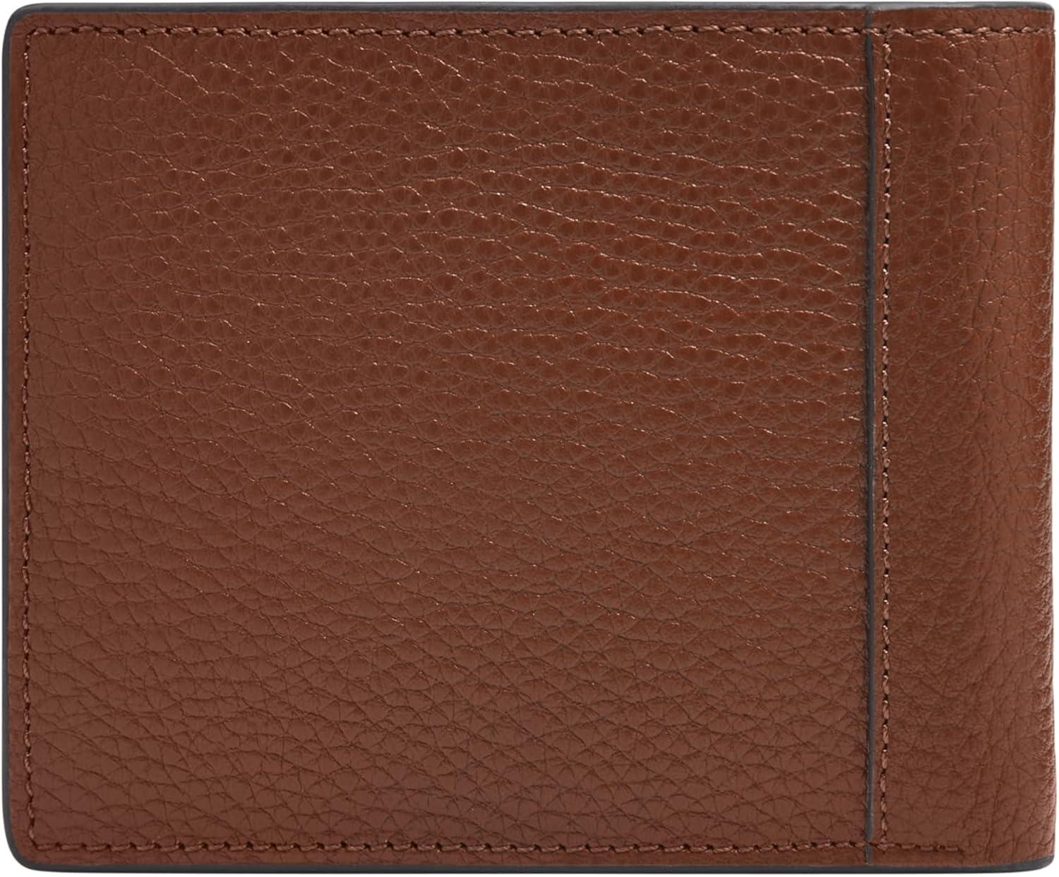 imageFossil Mens Bifold Passcase WalletHuntington Brown