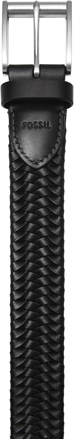 imageFossil Mens Black Leather BeltRhett Black