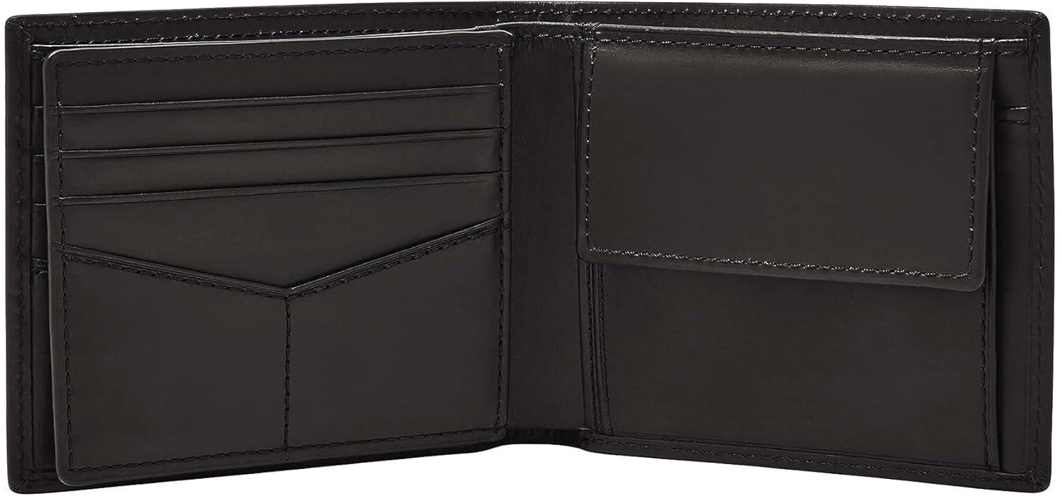 imageFossil Mens Derrick Bifold Coin Pocket WalletBlack