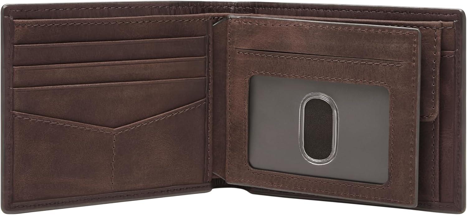 imageFossil Mens Derrick Bifold Coin Pocket WalletDerrick Mink Croco