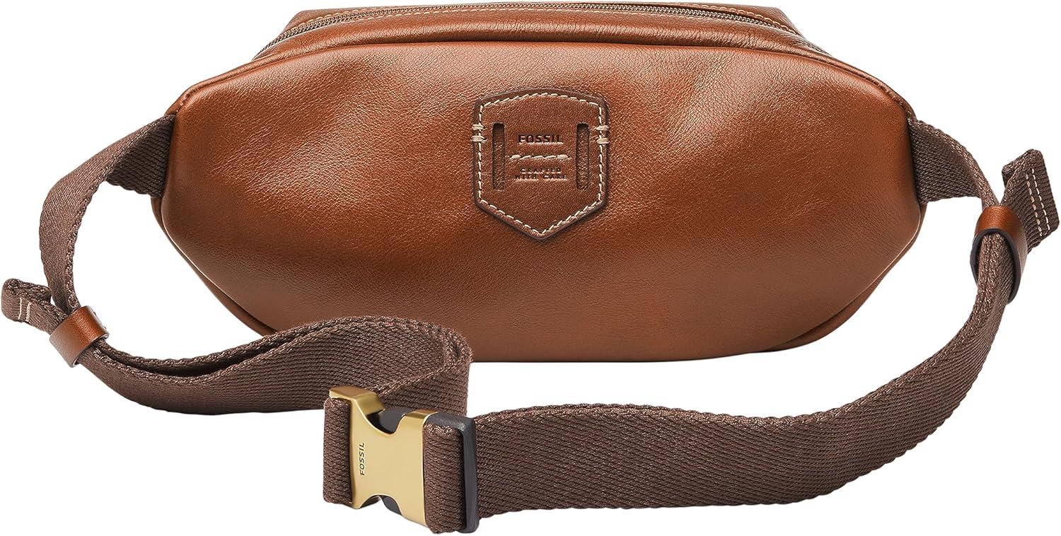 imageFossil Mens Fletcher Leather Belt Bag Medium Brown Model MBG9612210