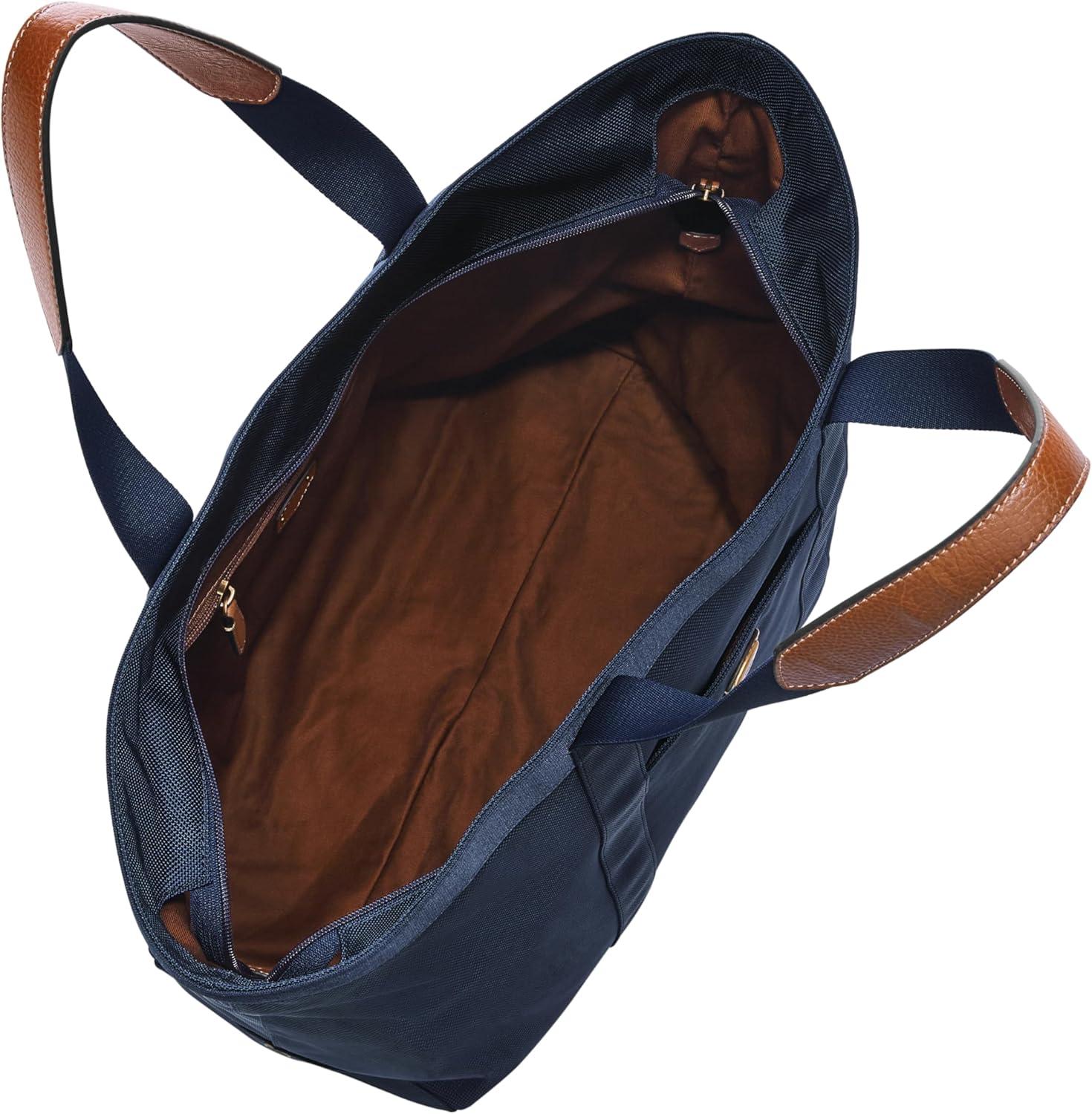 imageFossil Mens Hayes Nylon Tote Bag with Zipper Navy Blue Model MBG9629400