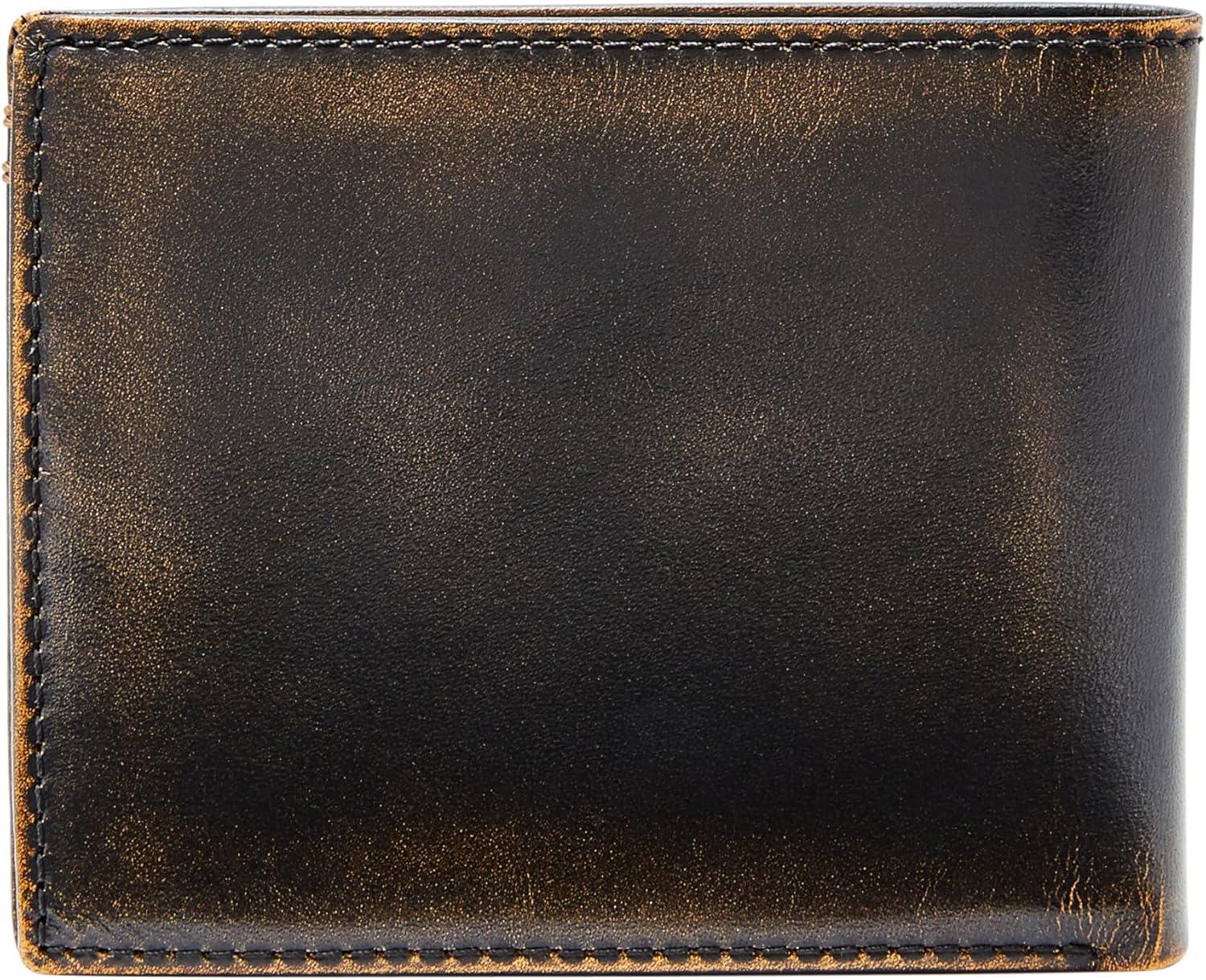 imageFossil Mens Leather Bifold Wallet with Flip ID Window for MenWade Black Vintage