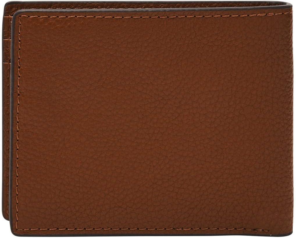 imageFossil Mens Leather Slim Minimalist Bifold Front Pocket Wallet for MenAnderson Brown
