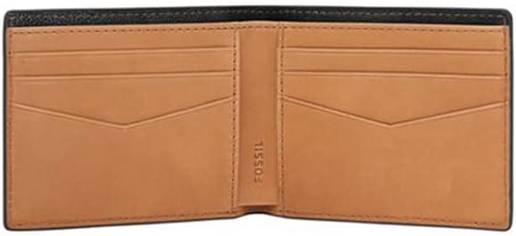 imageFossil Mens Leather Slim Minimalist Bifold Front Pocket Wallet for MenSteven Slate