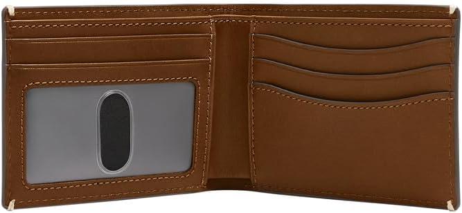 imageFossil Mens Leather Slim Minimalist Bifold Front Pocket Wallet for MenWestover Brown