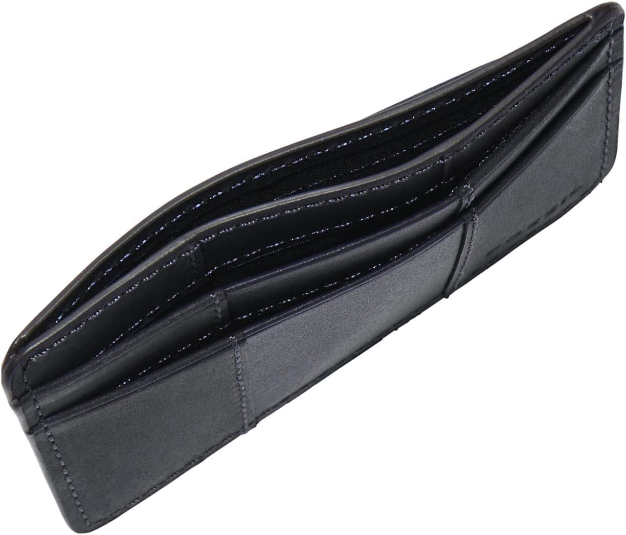 imageFossil Mens Leather Slim Minimalist Card Case Front Pocket WalletEverett Midnight Navy