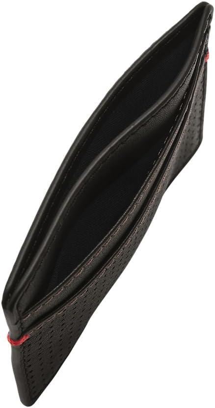 imageFossil Mens Leather Slim Minimalist Card Case Front Pocket WalletSport Tourer Black