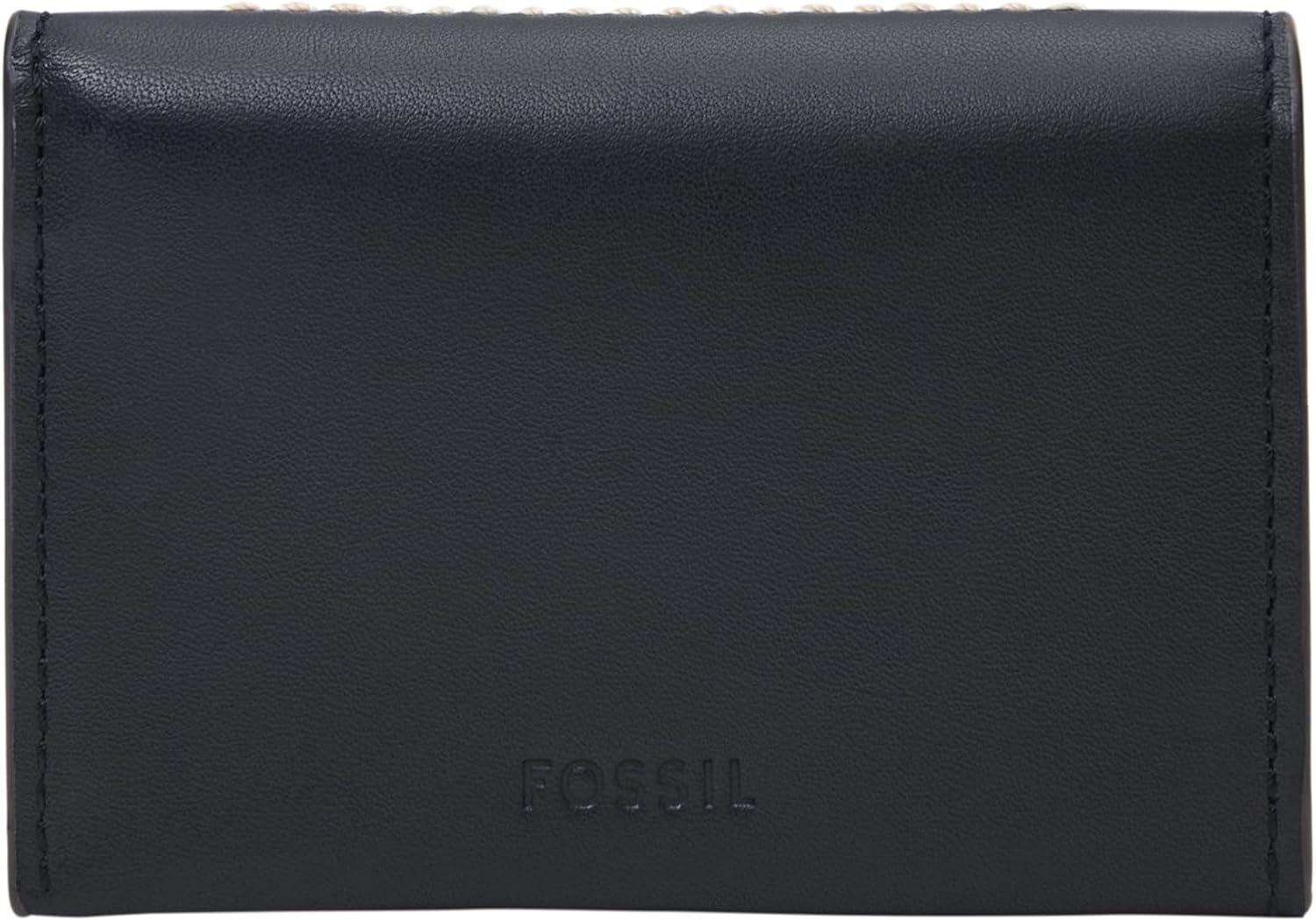 imageFossil Mens Leather Slim Minimalist Card Case Front Pocket WalletWestover Blue