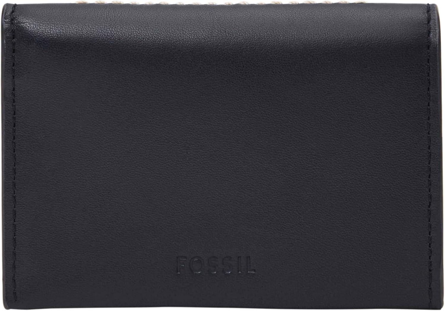 imageFossil Mens Leather Slim Minimalist Card Case Front Pocket WalletWestover Blue