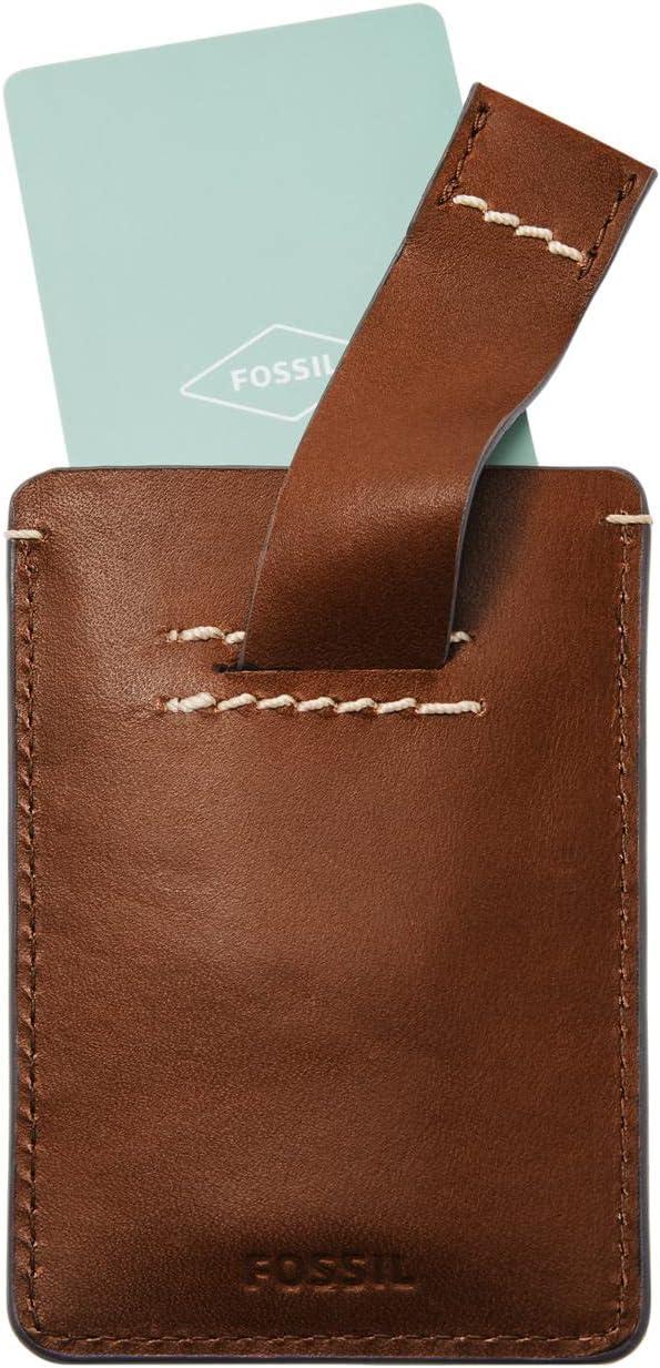 imageFossil Mens Leather Slim Minimalist Card Case Front Pocket WalletWestover Brown