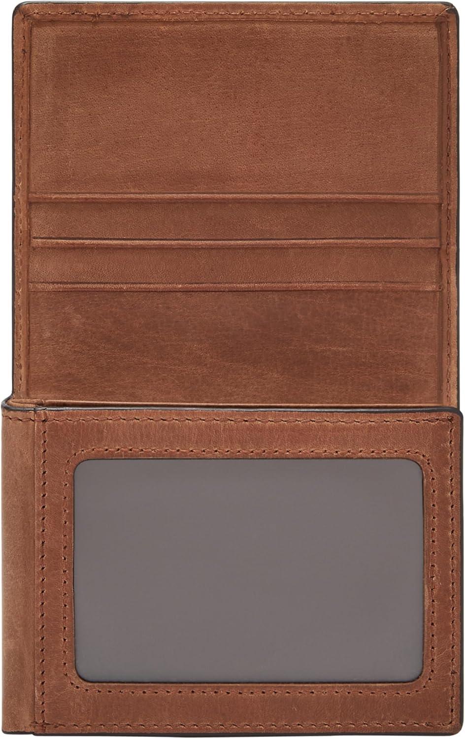 imageFossil Mens Leather Trifold Wallet for MenDerrick Brown