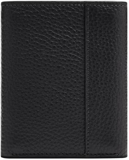 imageFossil Mens Leather Trifold Wallet for MenHuntington Black