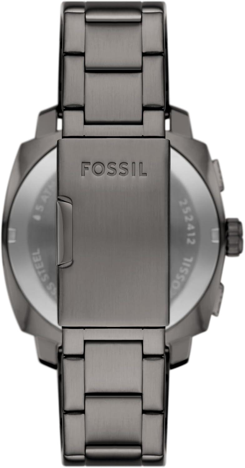 imageFossil Mens Machine Chronograph Stainless Steel WatchSmoke GrayBlue