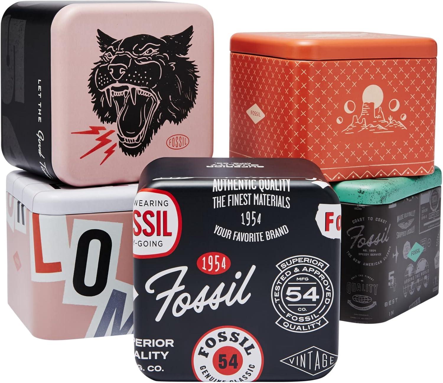 imageFossil Mens Machine Quartz Stainless Steel ThreeHand Watch49mm Smoke