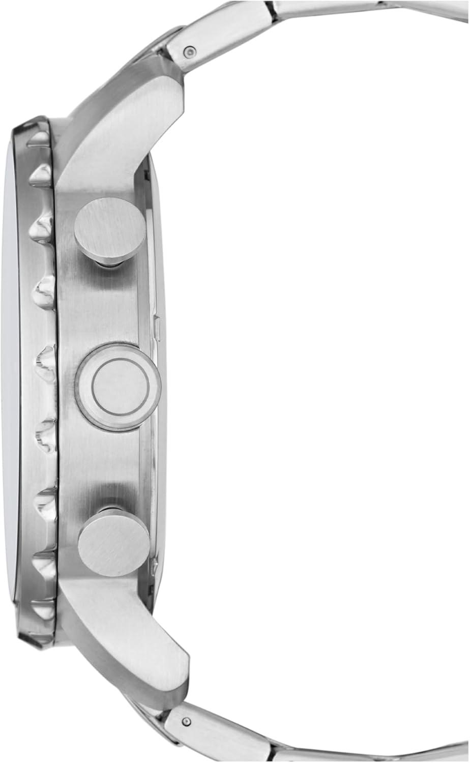 imageFossil Mens Nate Quartz Stainless Steel Chronograph WatchSilver