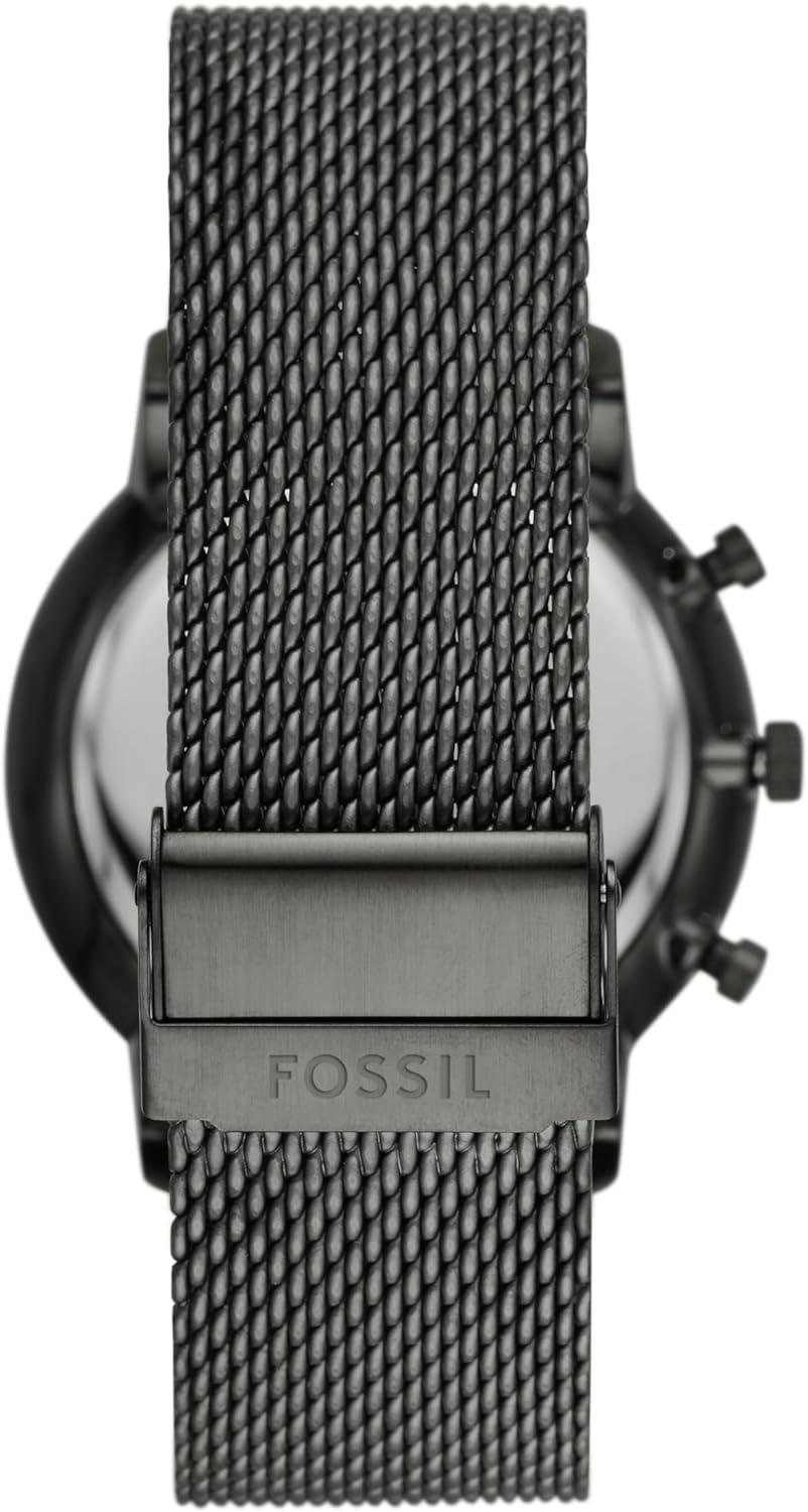 imageFossil Mens Neutra Quartz Stainless Steel and Leather Chronograph WatchSmoke