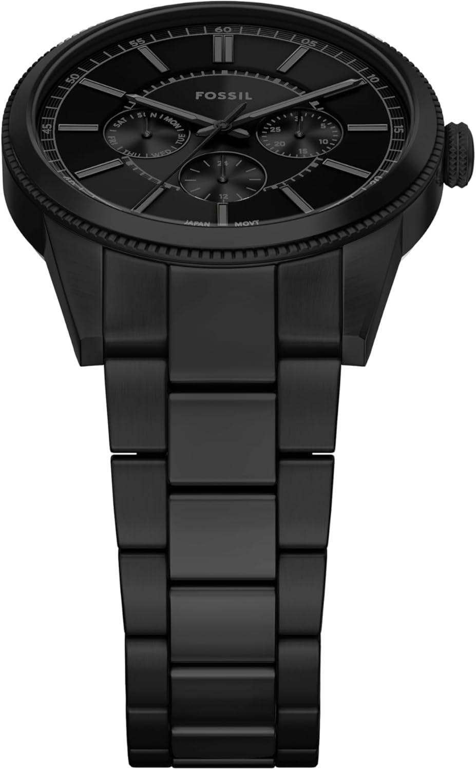 imageFossil Mens Pearson Multifunction Stainless Steel WatchBlack